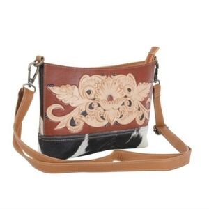 Myra Bag - Solitude Handbag with Hair-On Hide and Leather, NWT